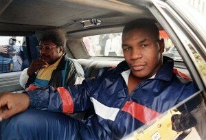 Heavyweight champion Mike Tyson (R) and the promot