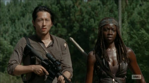 The-Walking-Dead--The-Distance-Review-pointofgeeks-Glenn-and-Michonne